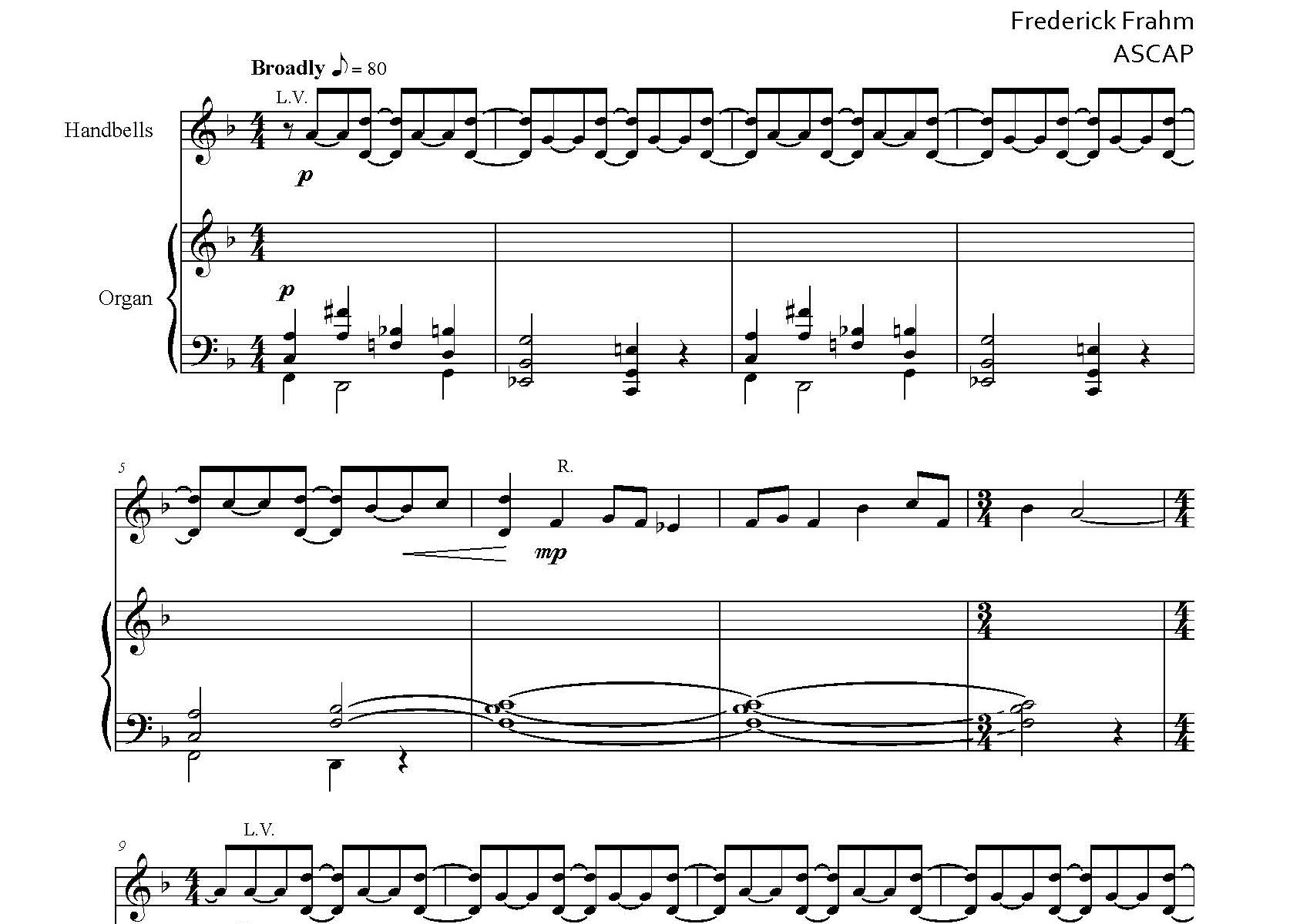 Frahm Six Little Preludes Pentecost first page
